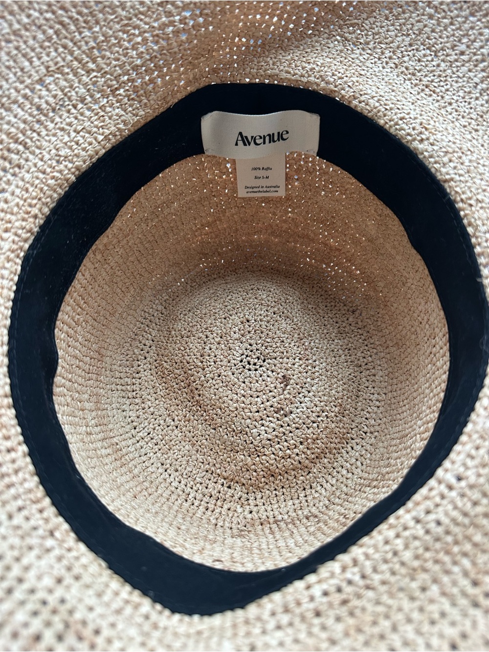 Izzy Sunhat Avenue Wide-Brim Straw Sun Hat - Natural - Picture 5 of 5